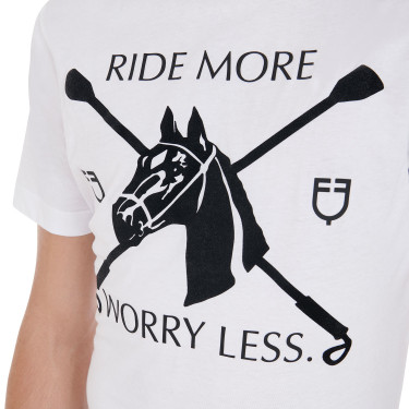 Herren-T-Shirt mit schmaler Passform und Reitdruck Equestro Herren-T-Shirt mit schmaler Passform und Reitdruck Equestro