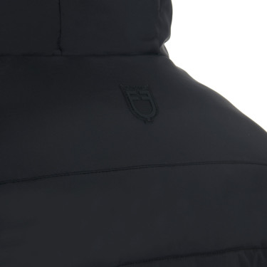 Herren-Daunenjacke aus Stretchstoff mit Silikonabzeichen Equestro Herren-Daunenjacke aus Stretchstoff mit Silikonabzeichen Equestro