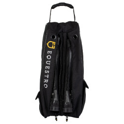 Tasche für Stiefel und Helm mit zwei Reißverschlüssen Equestro Schwarz