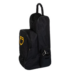 Tasche für Stiefel und Helm mit zwei Reißverschlüssen Equestro Schwarz