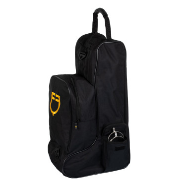 Tasche für Stiefel und Helm mit zwei Reißverschlüssen Equestro Schwarz