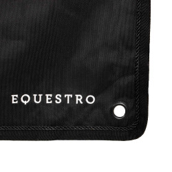 Lange Boxenplane mit gesticktem Equestro-Logo Schwarz