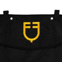 Boxvorhang kurz mit gesticktem Equestro-Logo Schwarz