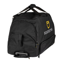 Trolley-Tasche mit gesticktem Equestro-Logo Schwarz Trolley-Tasche mit gesticktem Equestro-Logo Schwarz