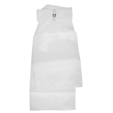 Wettkampf-Plastron mit gesticktem Equestro-Logo Weiß Weiß