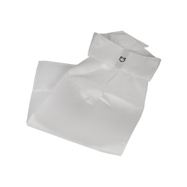 Wettkampf-Plastron mit gesticktem Equestro-Logo Weiß Weiß
