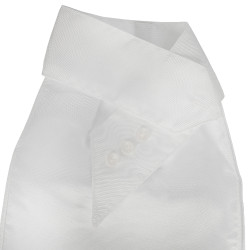 Wettkampf-Plastron mit gesticktem Equestro-Logo Weiß Weiß