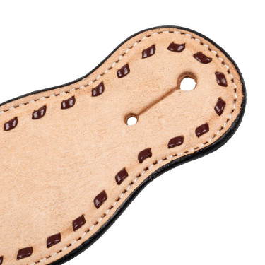 Zweifarbiger Western-Spornriemen Pool's Haselnuss / Natur Braun