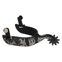 Éperons Metalab pour reining avec motifs de fleurs Pool's Éperons Metalab pour reining avec motifs de fleurs Pool's