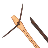 Zweifarbige Westernzügel Pool's Haselnuss / Natur Braun