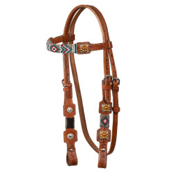 Zaumzeug mit Perlenverzierungen im Navajo-Stil Pool's