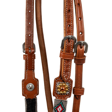 Zaumzeug mit Perlenverzierungen im Navajo-Stil Pool's Zaumzeug mit Perlenverzierungen im Navajo-Stil Pool's