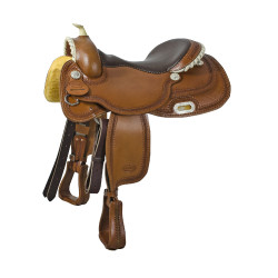 Western-Sattel Pool's Classic Reiner aus Rawhide