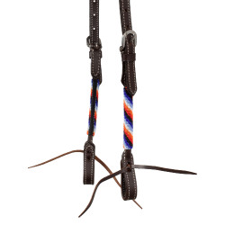 Westliche Trense mit einem Ohr und Perlenstickerei Pool's Braun