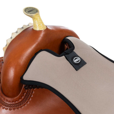 Western-Sitzschutz Pool's Cognac Braun