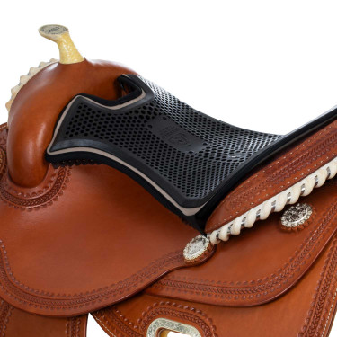 Western-Sitzschutz Pool's Cognac Braun