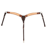 Collier de chasse western bicolore Pool's Noisette / naturel