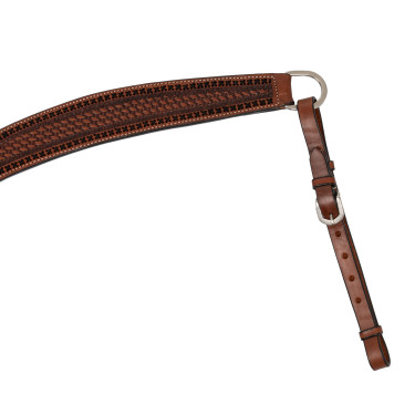 Westernsattelbrustgurt mit Pool's Verzierungen Haselnuss Braun