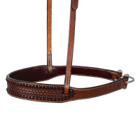 Western-Nasenriemen mit Verzierungen Pool's Haselnuss Braun Western-Nasenriemen mit Verzierungen Pool's Haselnuss Braun