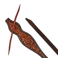 Western-Zügel mit Blumenverzierung Pool's Dunkelbraun Western-Zügel mit Blumenverzierung Pool's Dunkelbraun