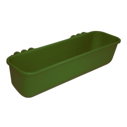Lange hängende Futterkrippe 42l 100cm grüner Kunststoff Kerbl Lange hängende Futterkrippe 42l 100cm grüner Kunststoff Kerbl