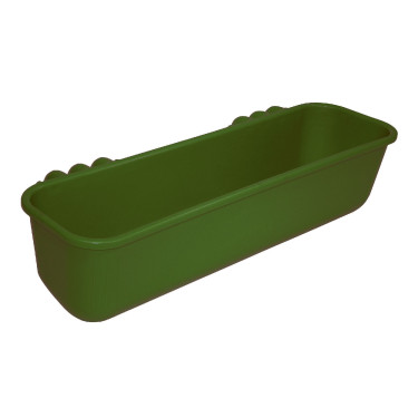 Lange hängende Futterkrippe 42l 100cm grüner Kunststoff Kerbl Lange hängende Futterkrippe 42l 100cm grüner Kunststoff Kerbl