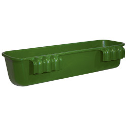 Lange hängende Futterkrippe 42l 100cm grüner Kunststoff Kerbl Lange hängende Futterkrippe 42l 100cm grüner Kunststoff Kerbl