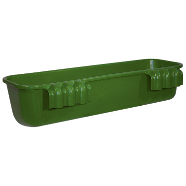 Lange hängende Futterkrippe 42l 100cm grüner Kunststoff Kerbl Lange hängende Futterkrippe 42l 100cm grüner Kunststoff Kerbl