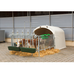 Lange hängende Futterkrippe 42l 100cm grüner Kunststoff Kerbl Lange hängende Futterkrippe 42l 100cm grüner Kunststoff Kerbl