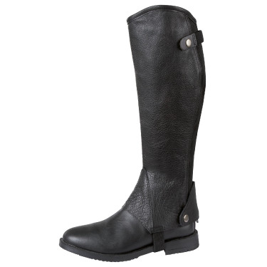 Leder-Minichaps Covalliero Elasto schwarz Leder-Minichaps Covalliero Elasto schwarz