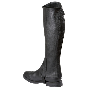 Leder-Minichaps Covalliero Elasto schwarz Leder-Minichaps Covalliero Elasto schwarz