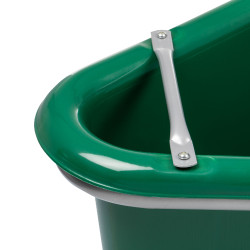 Futtertrog mit Metallrahmen und Supreme-Griff Jägergrün Gr&uuml;n