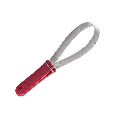 Metallischer Schweißmesser mit glatter Klinge Umbria Equitazione Metallischer Schweißmesser mit glatter Klinge Umbria Equitazione