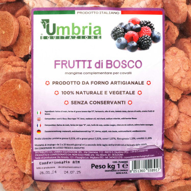 Crunchies für Pferde mit Beeren 930g Umbria Equitazione Crunchies für Pferde mit Beeren 930g Umbria Equitazione
