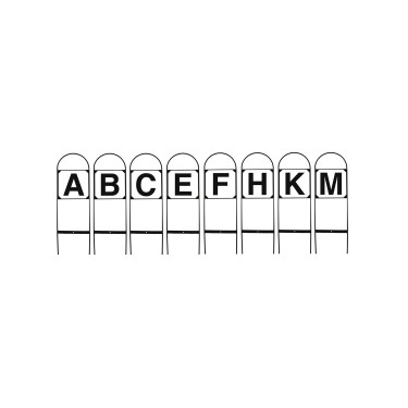Dressurbuchstaben aus Eisen Set mit 8 Buchstaben ABCEFHKM Umbria Equitazione Dressurbuchstaben aus Eisen Set mit 8 Buchstaben ABCEFHKM Umbria Equitazione