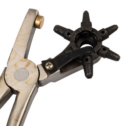 Perforatrice en cuir professionnelle en acier inoxydable Umbria Equitazione