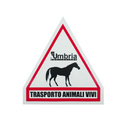Dreieckiges Kunststoffschild Umbria Equitazione Umbria Equitazione