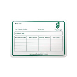 Kunststoff-Boxenschild weiß Umbria Equitazione
