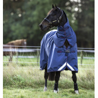 Couverture Horseware Rambo Optimo Plus Turnout 0g Marine / bordeaux Couverture Horseware Rambo Optimo Plus Turnout 0g Marine / bordeaux