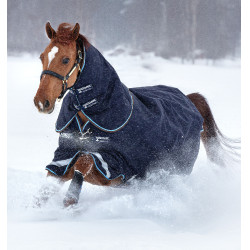 Outdoor-Decke Horseware Rambo Duo 100g + Liner 300g Marine / Himmelblau