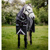 Pferdedecke Horseware Rambo Supreme 1680D Turnout 0g Marine / Bordeaux Blau