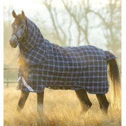 Pferdedecke Horseware Rhino Plus Vari-Layer 450g Marine kariert / Indigo Marineblau Pferdedecke Horseware Rhino Plus Vari-Layer 450g Marine kariert / Indigo Marineblau