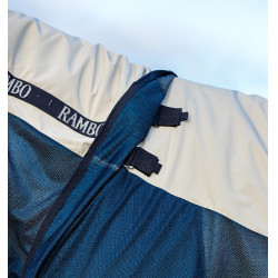 Horseware Rambo® Summer 0g Outdoor-Decke mit 100g Innenfutter Marine / Grau Blau