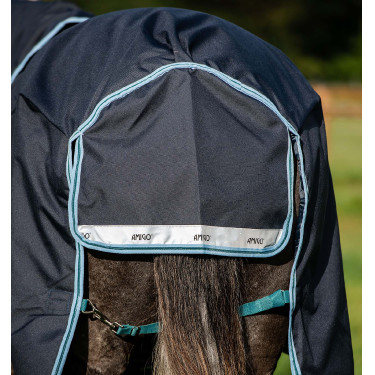 Pferdedecke Horseware Amigo® Bravo 12 Plus 250g 1200D Marine / Aqua Blau