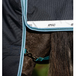 Pferdedecke Horseware Amigo® Bravo 12 Plus 250g 1200D Marine / Aqua Blau
