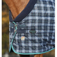 Stalldecke Horseware Rhino Original Vari-Layer 450g Marine kariert / blaugrün Marineblau
