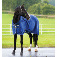 Horseware Rambo Cosy Trockendecke aus Fleece Marine / Beige / Blau Horseware Rambo Cosy Trockendecke aus Fleece Marine / Beige / Blau