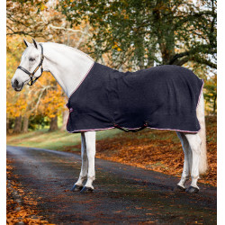 Polar-Decke Horseware Relief-Jersey HW-Druck marineblau Polar-Decke Horseware Relief-Jersey HW-Druck marineblau