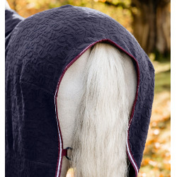 Polar-Decke Horseware Relief-Jersey HW-Druck marineblau Polar-Decke Horseware Relief-Jersey HW-Druck marineblau