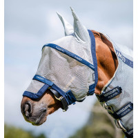 Horseware Rambo Plus Fliegenschutzmaske Silber / Blau Horseware Rambo Plus Fliegenschutzmaske Silber / Blau